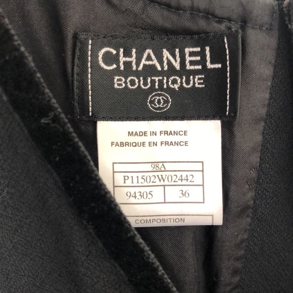 Chanel vintage skirt with velvet details - Picture 6 of 13